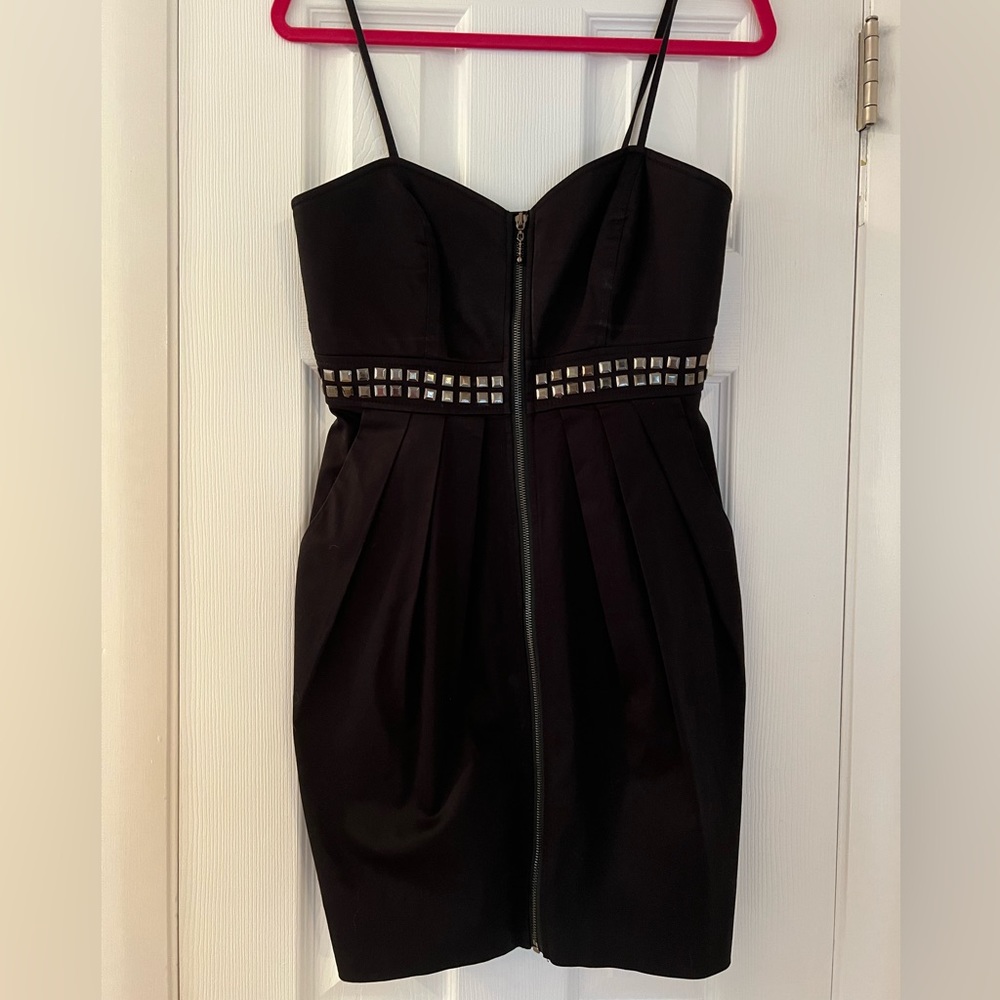 Kouture by Kimora Black Zip Dress with Pockets